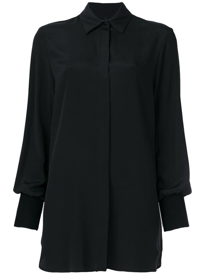 Pierantoniogaspari Ribbed Cuff Shirt - Black