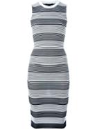 Alexander Wang Striped Dress, Women's, Size: Small, Black, Nylon/spandex/elastane