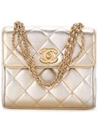 Chanel Vintage Mini Quilted Bag - Metallic