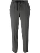 Incotex Cropped Trousers, Women's, Size: 42, Grey, Silk/acetate