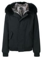 Yves Salomon Fur Hooded Jacket - Green