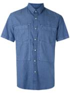 À La Garçonne - Pockets Shirt - Men - Cotton - Gg, Blue, Cotton