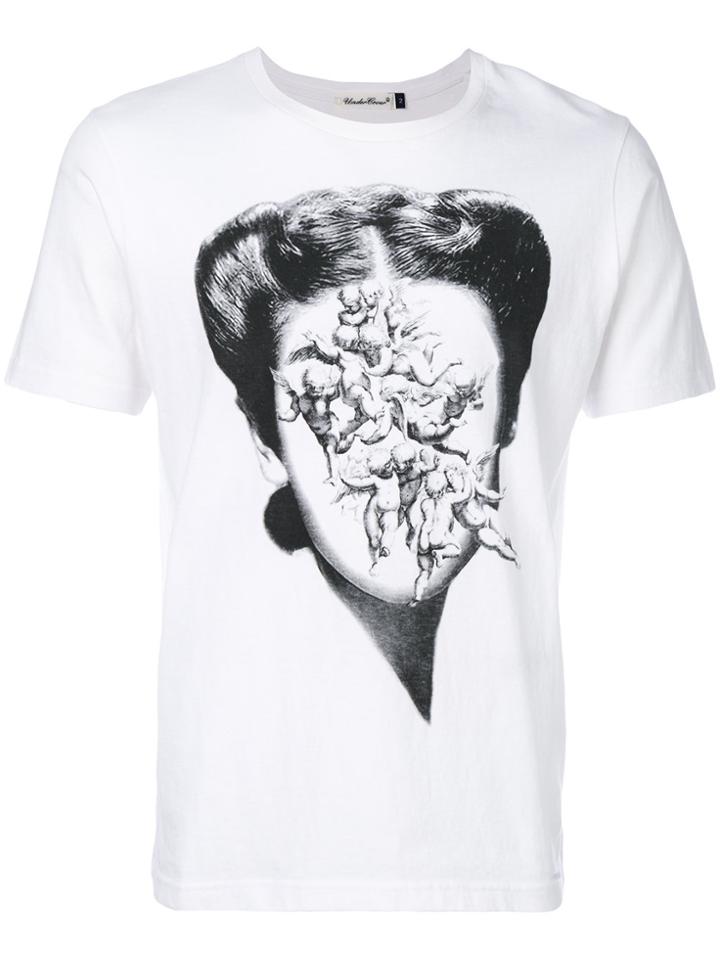 Undercover Cherub Face Print T-shirt - White
