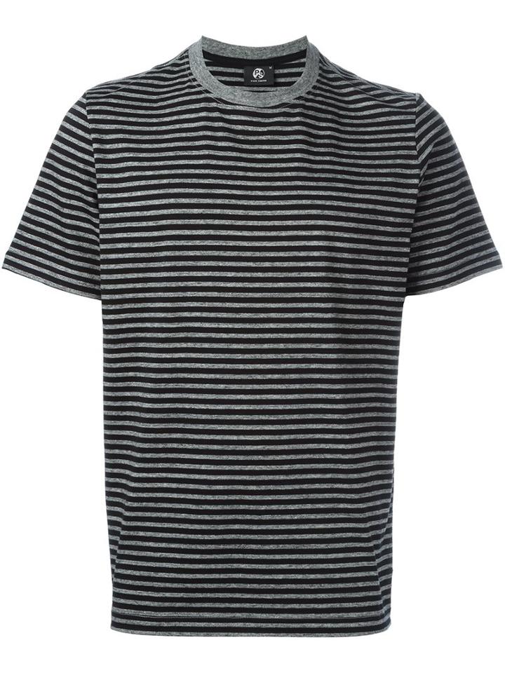 Ps By Paul Smith Striped T-shirt, Men's, Size: Xl, Black, Cotton