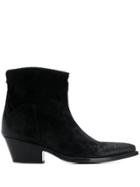 Sartore Western Ankle Boots - Black