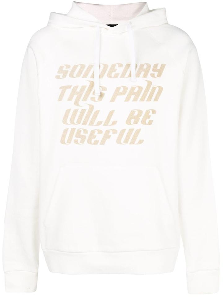 Lanvin Useful Pain Print Hoodie - White