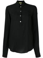 Versace Jeans Long Sleeve Shirt, Women's, Size: 42, Black, Viscose
