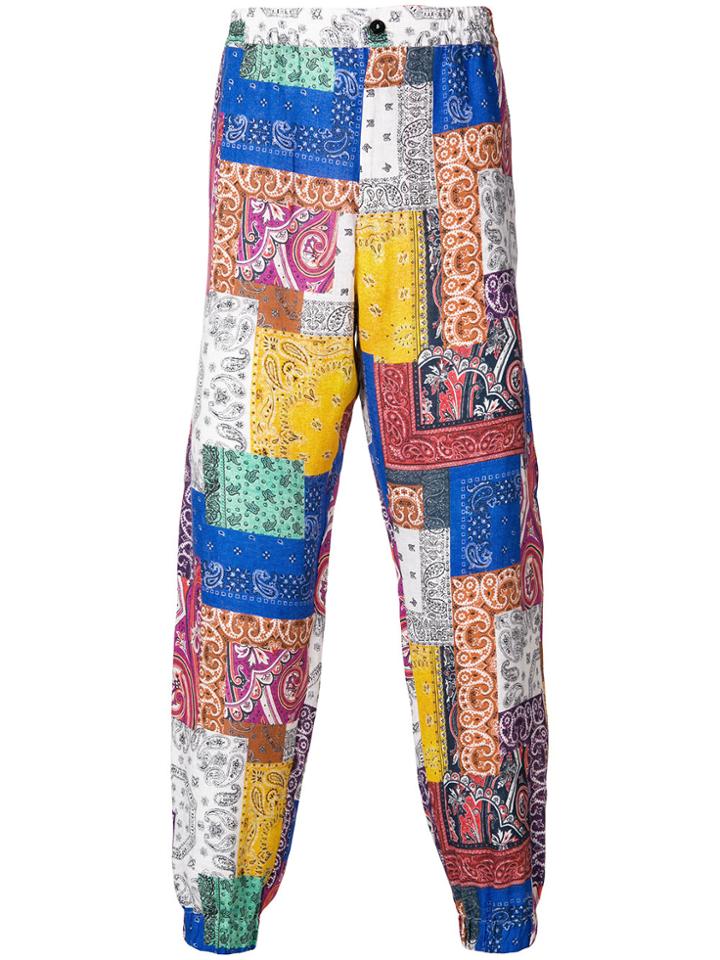 Etro Paisley Patchwork Easy Jogging Pants - Multicolour