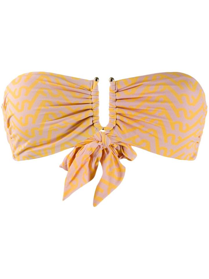 Self-portrait Strapless Clasp Bikini - Pink