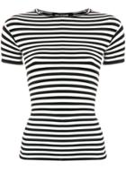 Junya Watanabe Slim Fit Striped T-shirt - Black