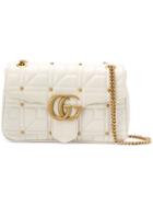 Gucci Gg Marmont Shoulder Bag - White