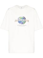 Ader Error Logo Printed T-shirt - White