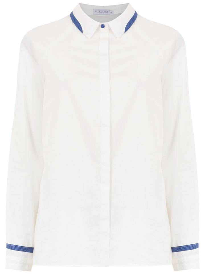 Mara Mac Cut Out Detail Shirt - White