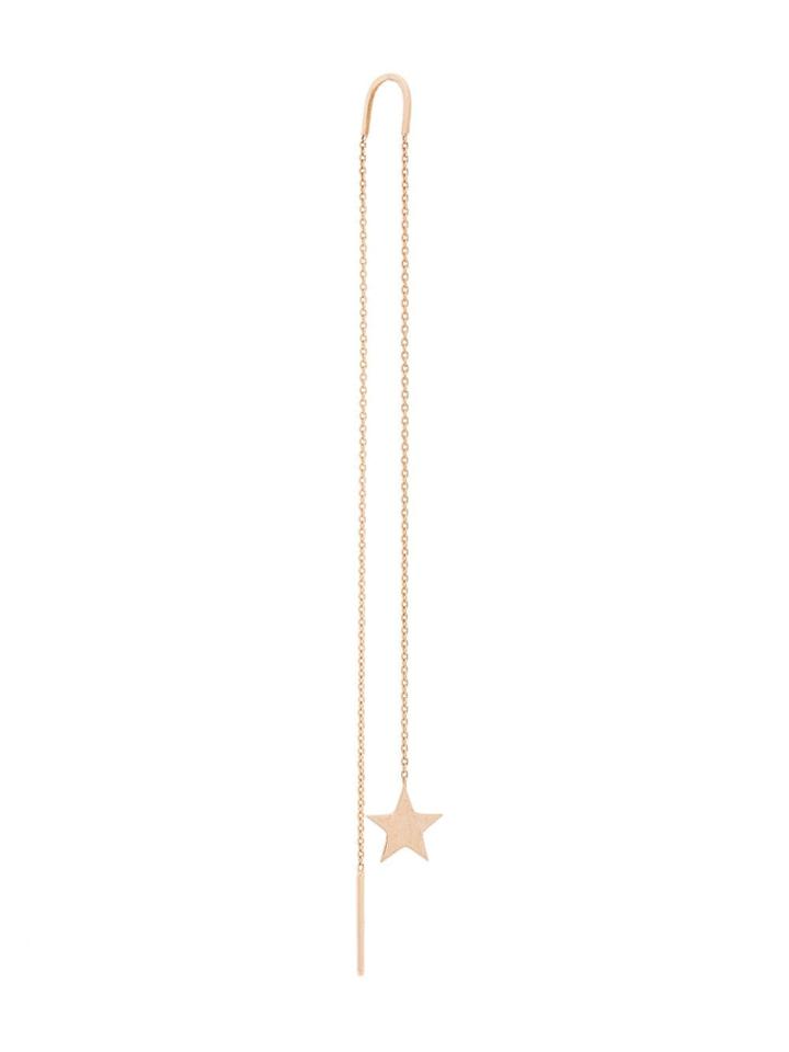 Kismet By Milka 14kt Rose Gold Star Chain Earring