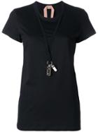 No21 Whistle Detail T-shirt - Black