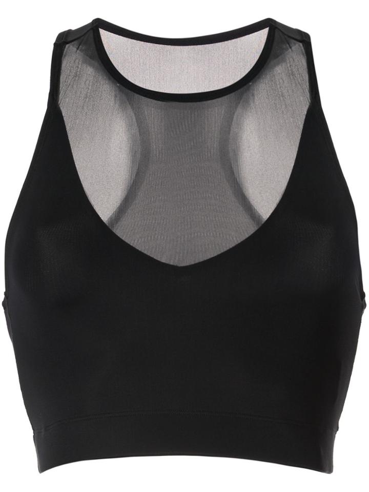 Adam Selman Sport Racer Crop Top Adam Selman - Black
