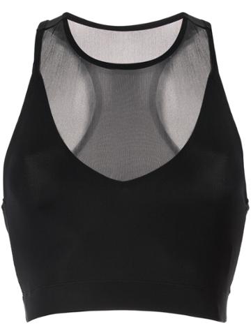 Adam Selman Sport Racer Crop Top Adam Selman - Black