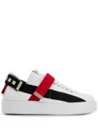 Cesare Paciotti 4us Silver-tone Embellishment Rsneakers - White