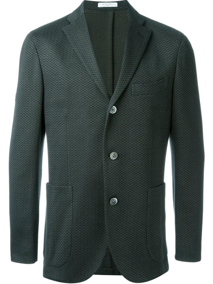 Boglioli Three Button Print Blazer
