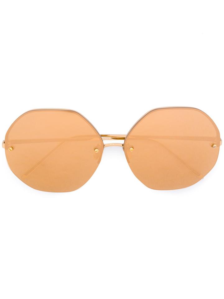 Linda Farrow 567 Sunglasses - Metallic