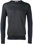 Cruciani Knitted Sweater, Men's, Size: 54, Grey, Cashmere/silk