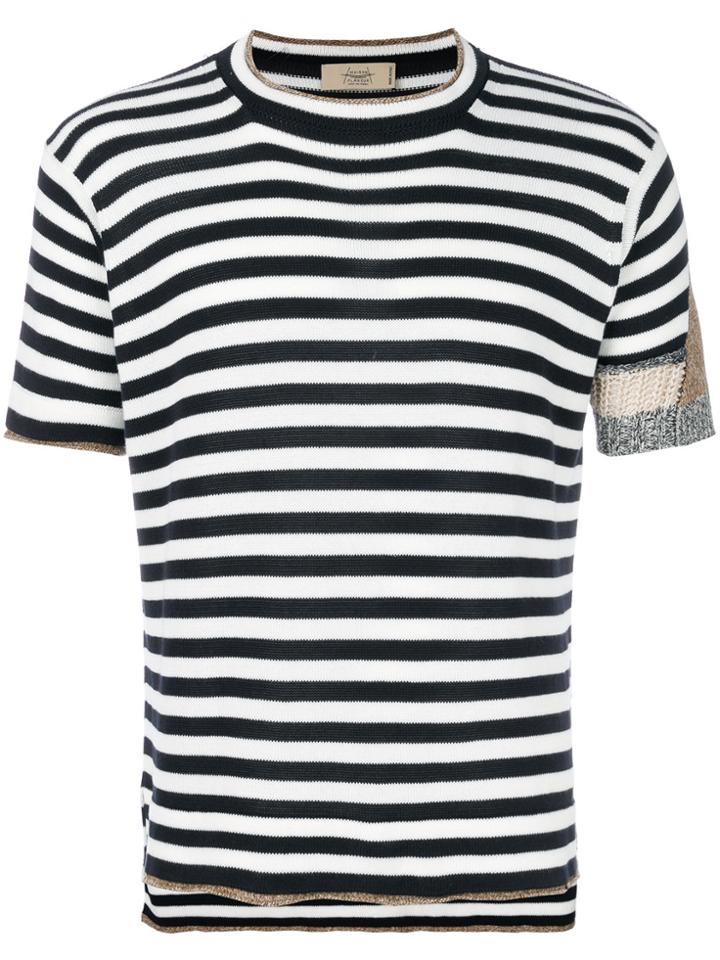 Maison Flaneur Striped T-shirt - Blue