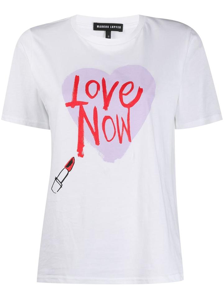 Markus Lupfer Alex Love Now T-shirt - White
