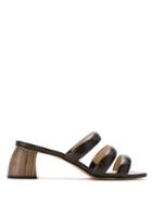 Framed Clarice Mules - Brown