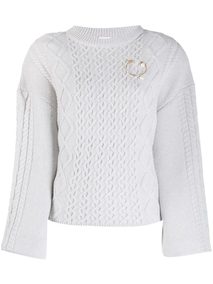 Magda Butrym Chunky Knit Jumper - Grey