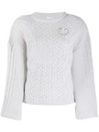 Magda Butrym Chunky Knit Jumper - Grey
