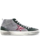 Golden Goose Deluxe Brand Super Star Mid-topped Distressed Sneakers -