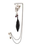 Alexander Mcqueen Heart Locket Brooch - Metallic