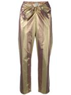 Forte Forte Knot Detail Cropped Trousers - Gold