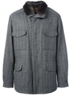 Loro Piana 'traveller' Parka Coat, Men's, Size: Large, Grey, Cashmere/beaver Fur/polyester/beaver Fur