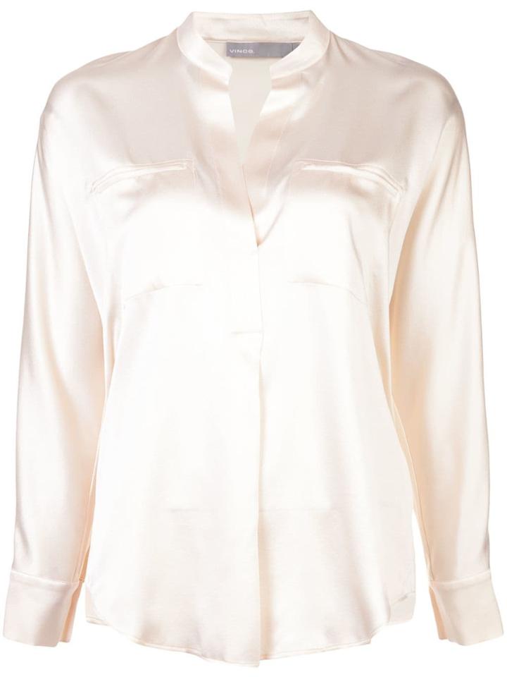 Vince Slit Detail Blouse - White