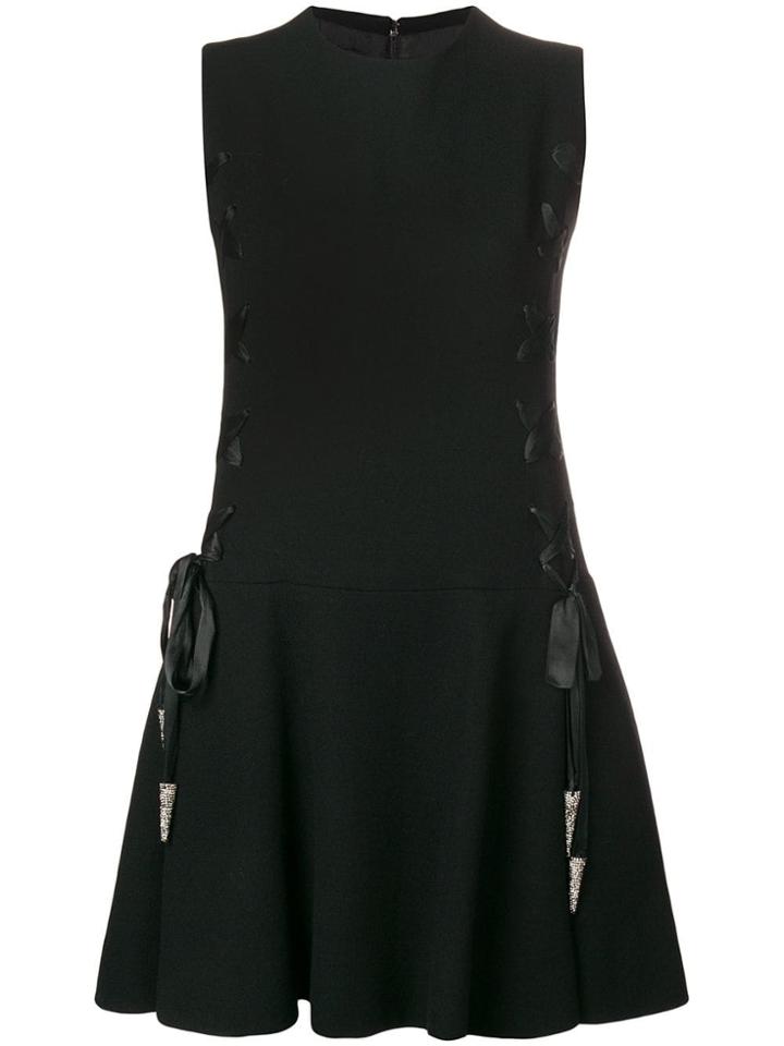A.n.g.e.l.o. Vintage Cult 1960's Lace-up Detailing Dress - Black