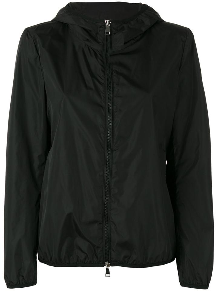 Moncler Hooded Zip-up Jacket, Women's, Size: 1, Black, Nylon/polyamide