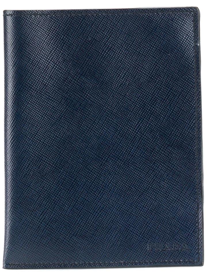 Prada Snap Fastening Wallet - Blue