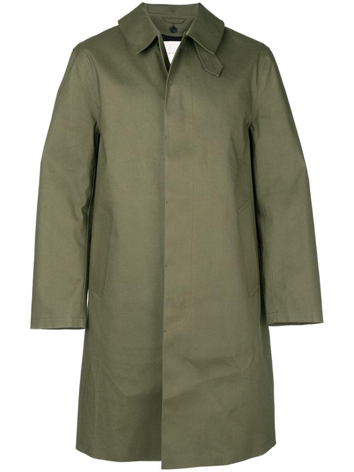Mackintosh Grape Leaf Bonded Cotton 3/4 Coat Gr-001d - Green