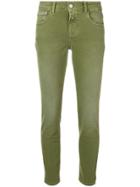 Closed Cropped Skinny Jeans - Green