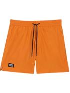 Burberry Logo Detail Drawcord Swim Shorts - Orange