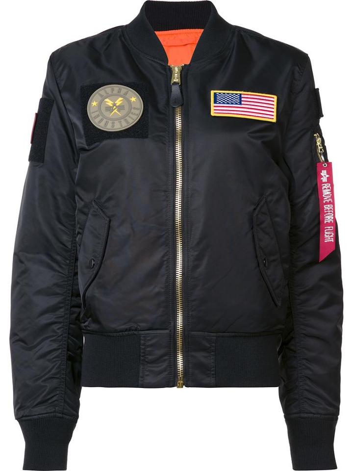 Alpha Industries 'ma-1 Flex' Jacket, Women's, Size: Xxs, Black, Nylon/polyester