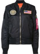 Alpha Industries 'ma-1 Flex' Jacket, Women's, Size: Xxs, Black, Nylon/polyester
