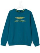 Aston Martin Kids - Teen Logo Sweatshirt - Kids - Cotton/spandex/elastane - 14 Yrs, Blue