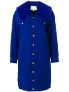 3.1 Phillip Lim Sherpa-lined Denim Coat - Blue