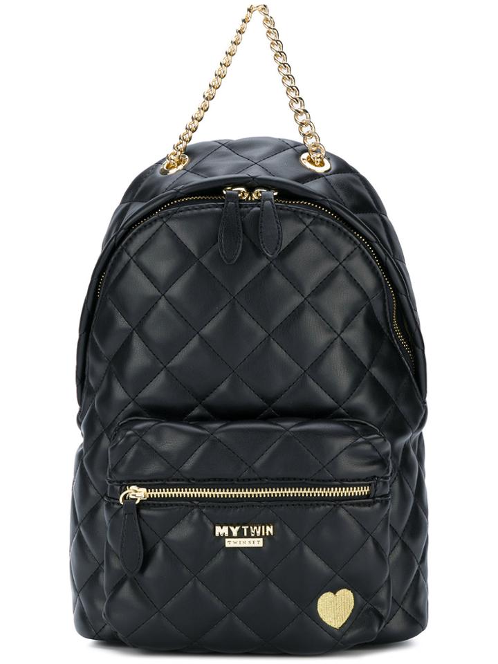 Twin-set Quilted Backpack - Black