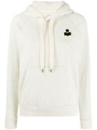 Isabel Marant Étoile Long Sleeved Logo Hoodie - Neutrals