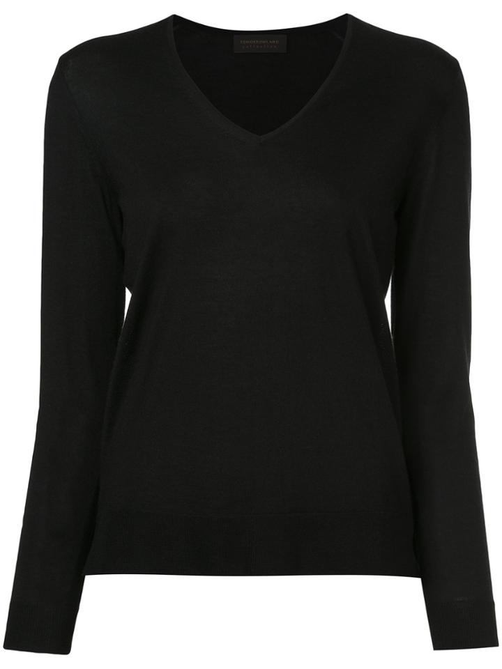 Tomorrowland V-neck Jumper - Black
