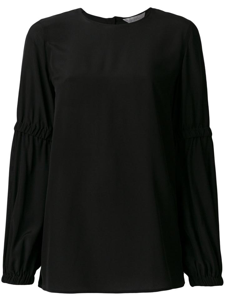 Sportmax Balloon Sleeves Top - Black