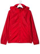 Ralph Lauren Kids Teen Hooded Zip Up Jacket - Red